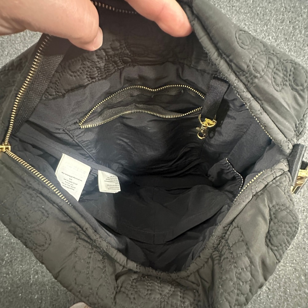 Petunia Pickle Bottom Boxy Bottom Backpack diaper bag black Gold OS Velvety - Picture 7 of 12